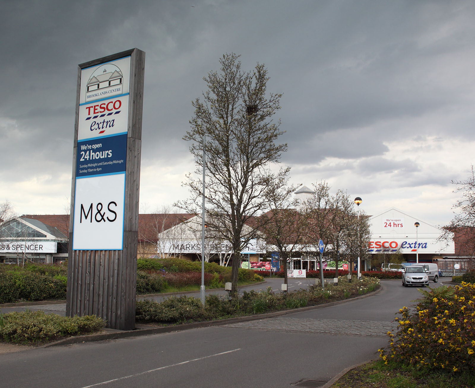 Tesco Extra and Marks and Spencer at Brooklands