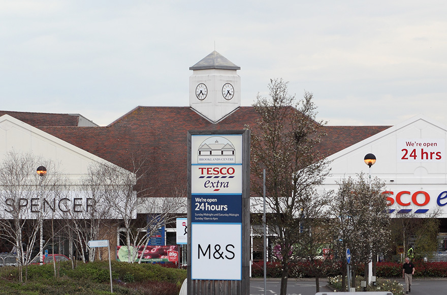 Tesco Extra and Marks and Spencer 